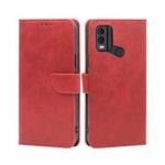 For Nokia C22 Calf Texture Buckle Flip Leather Phone Case(Red)