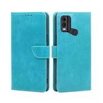 For Nokia C22 Calf Texture Buckle Flip Leather Phone Case(Light Blue)