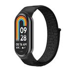 For Xiaomi Mi Band 8 Loop Nylon Watch Band(Reflective Black)