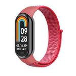 For Xiaomi Mi Band 8 Loop Nylon Replacement Watch Band(Hibiscus Powder)