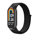 For Xiaomi Mi Band 8 Loop Nylon Replacement Watch Band(Dark Black)