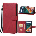For Blackview BV5300 Pro Leather Phone Case(Red)