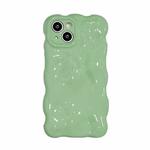 For iPhone 14 Plus Gloss Oil Wave BubblesTPU Phone Case(Duck Green)