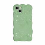 For iPhone 14 Pro Gloss Oil Wave BubblesTPU Phone Case(Duck Green)