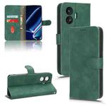 For Realme GT Neo5 SE Skin Feel Magnetic Flip Leather Phone Case(Green)