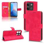 For lnfinix Smart 7 HD Skin Feel Magnetic Flip Leather Phone Case(Rose Red)