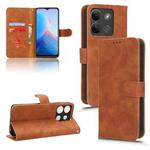 For lnfinix Smart 7 HD Skin Feel Magnetic Flip Leather Phone Case(Brown)