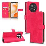 For Huawei Enjoy 60X Skin Feel Magnetic Flip Leather Phone Case(Rose Red)
