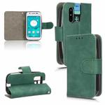 For Sharp MAMORINO6 Skin Feel Magnetic Flip Leather Phone Case(Green)