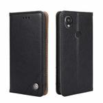 For Kyocera Digno SX3-KYG02 Non-Magnetic Retro Texture Horizontal Flip Leather Phone Case(Black)