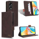 For OPPO A1 5G Magnetic Clasp Leather Phone Case(Brown)