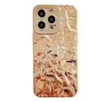 For iPhone 14 Pro Meteorite Texture Electroplating TPU Phone Case(Gold)
