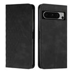 For Google Pixel 8 Pro Diamond Pattern Skin Feel Magnetic Leather Phone Case(Black)