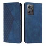 For Xiaomi Redmi Note 12 4G Global Diamond Pattern Skin Feel Magnetic Leather Phone Case(Blue)