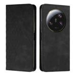 For Xiaomi 13 Ultra Diamond Pattern Skin Feel Magnetic Leather Phone Case(Black)