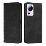 For Xiaomi Civi 2 / 13 Lite Diamond Pattern Skin Feel Magnetic Leather Phone Case(Black)