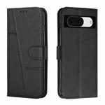 For Google Pixel 8 Stitching Calf Texture Buckle Leather Phone Case(Black)