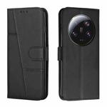 For Xiaomi 13 Ultra Stitching Calf Texture Buckle Leather Phone Case(Black)