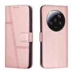 For Xiaomi 13 Ultra Stitching Calf Texture Buckle Leather Phone Case(Rose Gold)