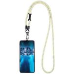 Adjustable Universal Phone Lanyard with Detachable Clip(Orange Green White)