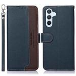 For Samsung Galaxy S23 FE 5G KHAZNEH Litchi Texture Leather RFID Phone Case(Blue)