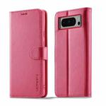 For Google Pixel 8 Pro LC.IMEEKE Calf Texture Horizontal Flip Leather Case(Red)