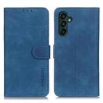 For Samsung Galaxy A55 5G KHAZNEH Retro Texture Horizontal Flip Leather Phone Case(Blue)