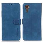 For Samsung Galaxy Xcover7 KHAZNEH Retro Texture Horizontal Flip Leather Phone Case(Blue)