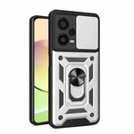 For Xiaomi Redmi Note 12 Pro+ 5G Sliding Camera Cover Design TPU+PC Protective Case(Silver)