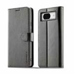 For Google Pixel 7a LC.IMEEKE Calf Texture Flip Leather Phone Case(Grey)