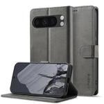 For Google Pixel 10 Pro XL LC.IMEEKE Calf Texture Flip Leather Phone Case(Grey)