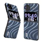 For vivo X Flip Galactic Pattern Protective Phone Case(Blue)