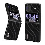 For vivo X Flip Galactic Pattern Protective Phone Case(Black)