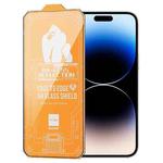 For iPhone 14 Pro WK WTP-069 King Kong Vacha 9D Curved AR HD Tempered Glass Film(Black)