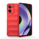 For Realme 10 Pro 5G Magic Shield TPU + Flannel Phone Case(Red)