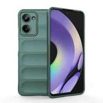 For Realme 10 Pro 5G Magic Shield TPU + Flannel Phone Case(Dark Green)