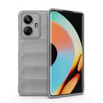 For Realme 10 Pro+ 5G Magic Shield TPU + Flannel Phone Case(Grey)