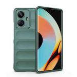 For Realme 10 Pro+ 5G Magic Shield TPU + Flannel Phone Case(Dark Green)