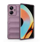 For Realme 10 Pro+ 5G Magic Shield TPU + Flannel Phone Case(Purple)