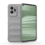 For Realme GT2 Pro Magic Shield TPU + Flannel Phone Case(Grey)