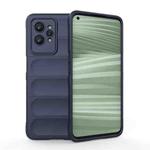 For Realme GT2 Pro Magic Shield TPU + Flannel Phone Case(Dark Blue)