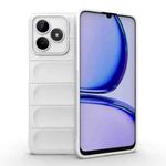 For Realme C53 4G Magic Shield TPU + Flannel Phone Case(White)