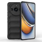 For Realme 11 Pro 5G/11 Pro+ 5G Magic Shield TPU + Flannel Phone Case(Black)