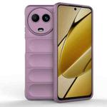 For Realme 11 5G Global Magic Shield TPU + Flannel Phone Case(Purple)
