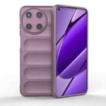 For Realme 11 4G Global Magic Shield TPU + Flannel Phone Case(Purple)