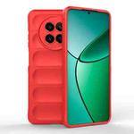 For Realme 12 5G Global Magic Shield TPU + Flannel Phone Case(Red)