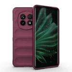 For Realme P2 Pro 5G Global Magic Shield TPU + Flannel Phone Case(Wine Red)