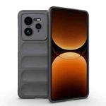 For Realme GT 7 Pro 5G Magic Shield TPU + Flannel Phone Case(Dark Grey)