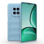 For Realme V60 5G Magic Shield TPU + Flannel Phone Case(Light Blue)