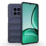 For Realme V60 5G Magic Shield TPU + Flannel Phone Case(Dark Blue)